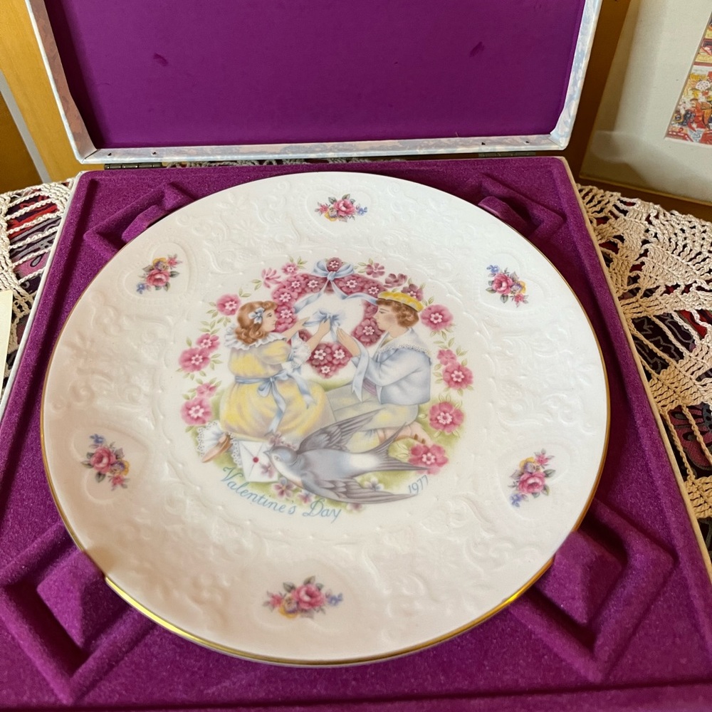 Valentine’s Collector plate 1977
